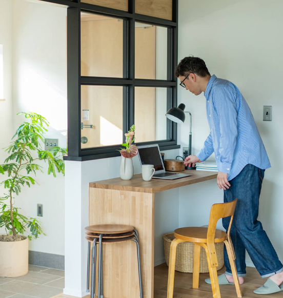 建築住宅での生活イメージ